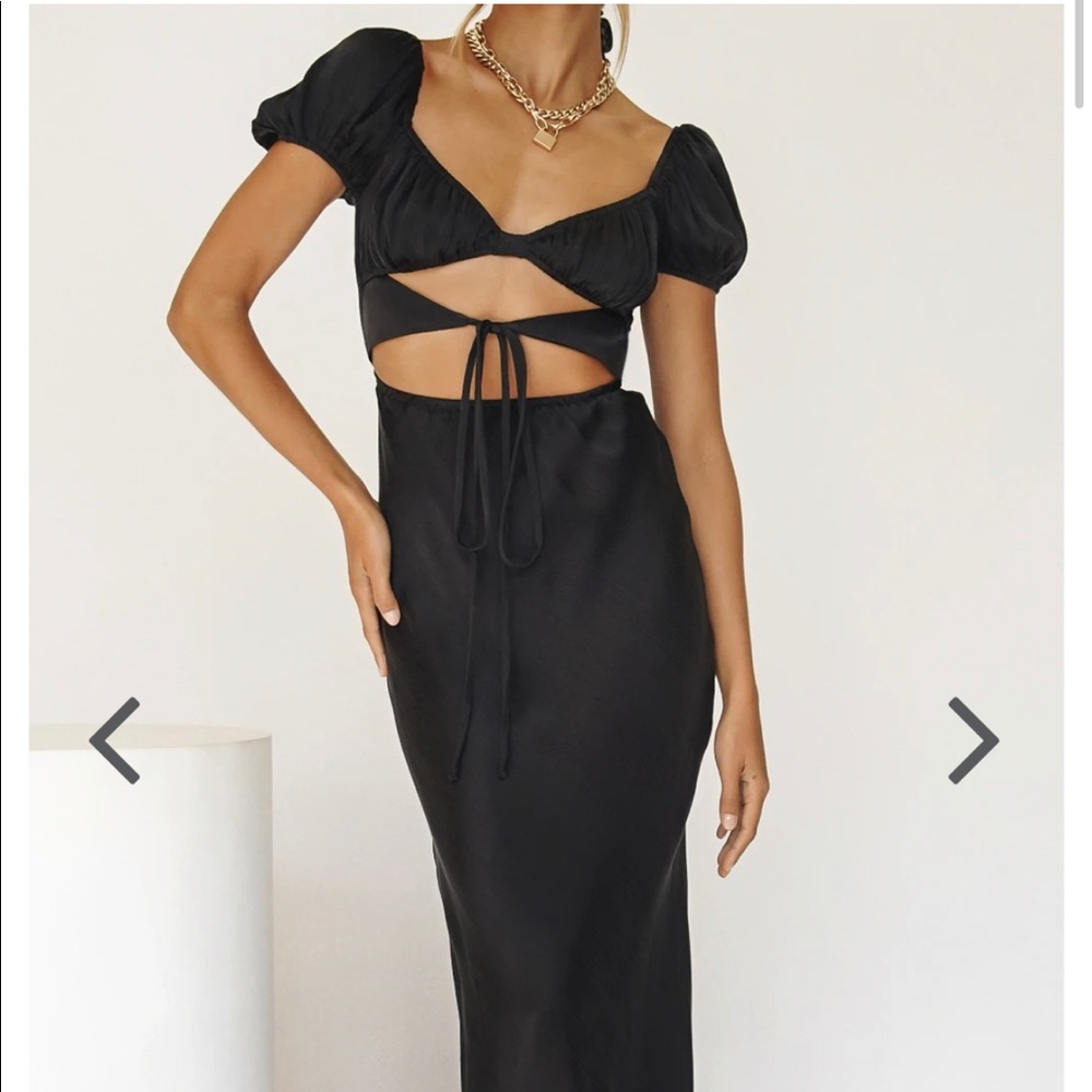 VRG GRL Au Revoir Bias Cut Maxi Dress - 6